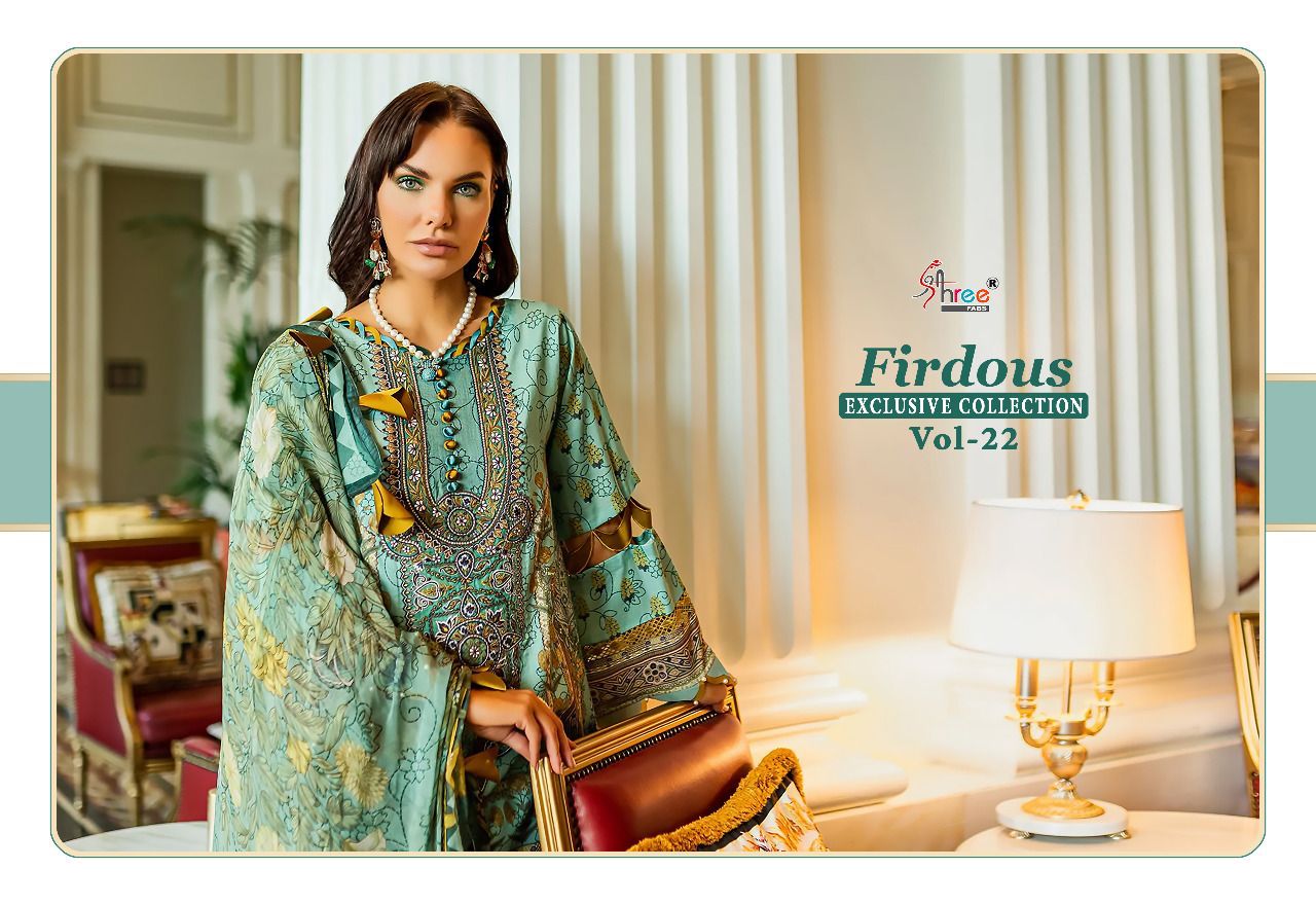 Firdous Exclusive Collection 22 Casual Wear Wholesale Cotton Pakistani Salwar Suits